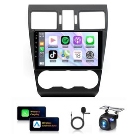 Bobuluo 4+64G Car Stereo Upgrade for Subaru Forester WRX/XV 2012 2013 2014 2015 with CarPlay Android Auto, 9'' IPS Touchscreen Car Radio Support WiFi GPS Navigation Bluetooth AHD Backup Camera