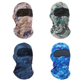 Ezovino 4 Pack Balaclava Ski Face Mask for Men Women,Cooling Neck Gaiter Full Head Mask Face Cover
