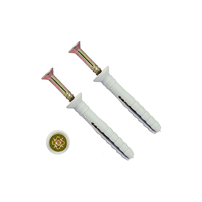 TERF® Nylon Hammer Fixing Flat Countersunk Head Zinc Yellow 6.0mm