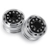 AXspeed Pack of 2 Metal Front Wheel Rims Hex Hubs