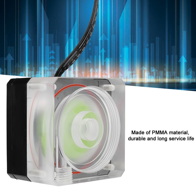 Water Cooling Pump Ultra Thin PMMA PWM Speed Control 3