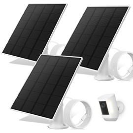 Solar Panel for Security Camera, Small Solar Panel Charger, Compatible with Ring