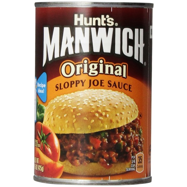 Hunt's Manwich Sloppy Joe Sauce, Original, 15 Oz (Pack of 3)