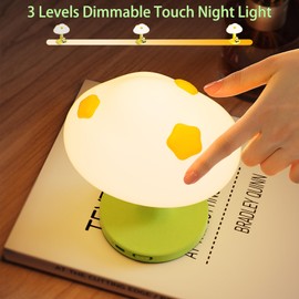 iLAFFUS Night Light for Kids Lamp, Cute Panda Lamp,3 Level Dimmable Baby Night Lights for Nursery, Silicone Rechargeable Nightlight for Kids Room, Girls Bedroom Decor, Kawaii Gifts for Girl