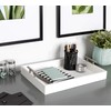Kate and Laurel Lipton Modern Rectangular Tray, 16.5 x 12.25,