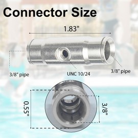TL TOOLEGIN Brass Patio Misting Kit – 10 Brass Micro-Nozzles & 10 3/8″ Slip Connectors for Outdoor Cooling (UNC 10/24, 0.012″ Precision Orifice, 15-280 psi)