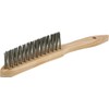 Osborn 3162133 Hollow Weld Brush 3-Rows Straight of Steel Wire,