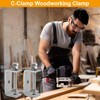 C Clamps Heavy Duty, 2 Pcs Tiger Clamp Woodworking With