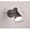 Reality Leuchten Enzo R20781732 Wall Spotlight Metal Matte Black Excludes