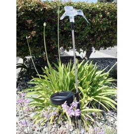 Hummingbird Solar Wing Down Garden Yard Stake Light Set of 2pcs