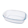 CGNWEEPS 3.2QT Deep Glass Baking Dish,10.5×7×3.35 inches Rectangular Glass Baking