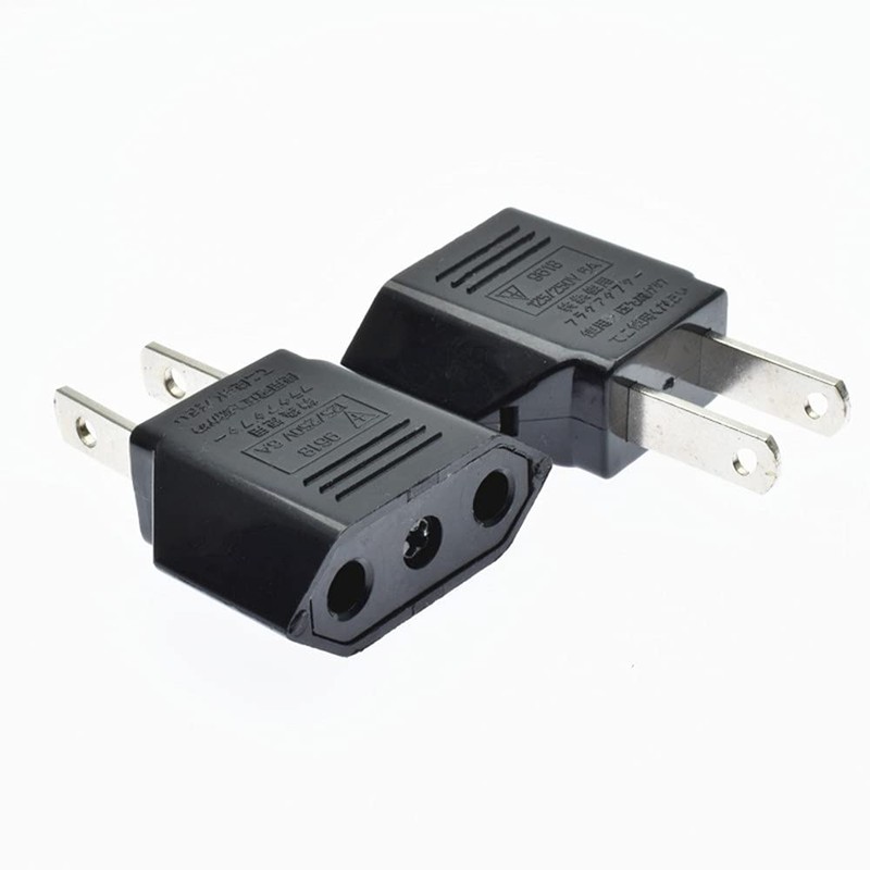 GRLRCR EU Europe to US USA America Travel Plug Adapter