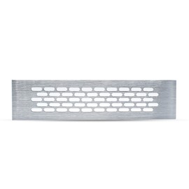 DOJA Barcelona Ventilation grille stainless steel, 245 x 60 cm, INOX, pack 1, exhaust grille, oven, fireplace, kitchen, bathroom, wet room ventilation grille, furniture, washbasin, electrical