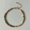 Unbranded Unakite Crystal Gemstone Dainty Bracelet Minimalist Healing 3mm Faceted