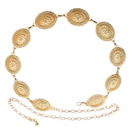 Vexilon Cowboy Belt, Vintage Boho Chain Belt for Women, Hollow Out Adjustable Boho Waist Chain, Country Concert Outfit for Dress and Pants