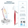 PARMIDA (6 Pack) 6 Inch 2HR Fire Rated LED Recessed