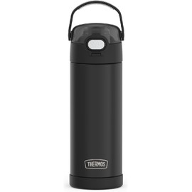 THERMOS FUNTAINER - Acero inoxidable de 16 onzas, color negro mate