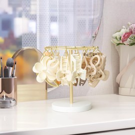 Dahey Metal Claw Clip Organizer Holder Stand Storage Display Hair Accessories Bedroom Bathroom College Dorm Room Decor for Women and Girls, Gold