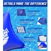 Angooni 4’x4’ Heavy-Duty Pool Pillow with 4x20ft Ropes - 0.4mm