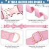 Soft Leather Bowtie Dog Collar - Adjustable Cute Bow Tie