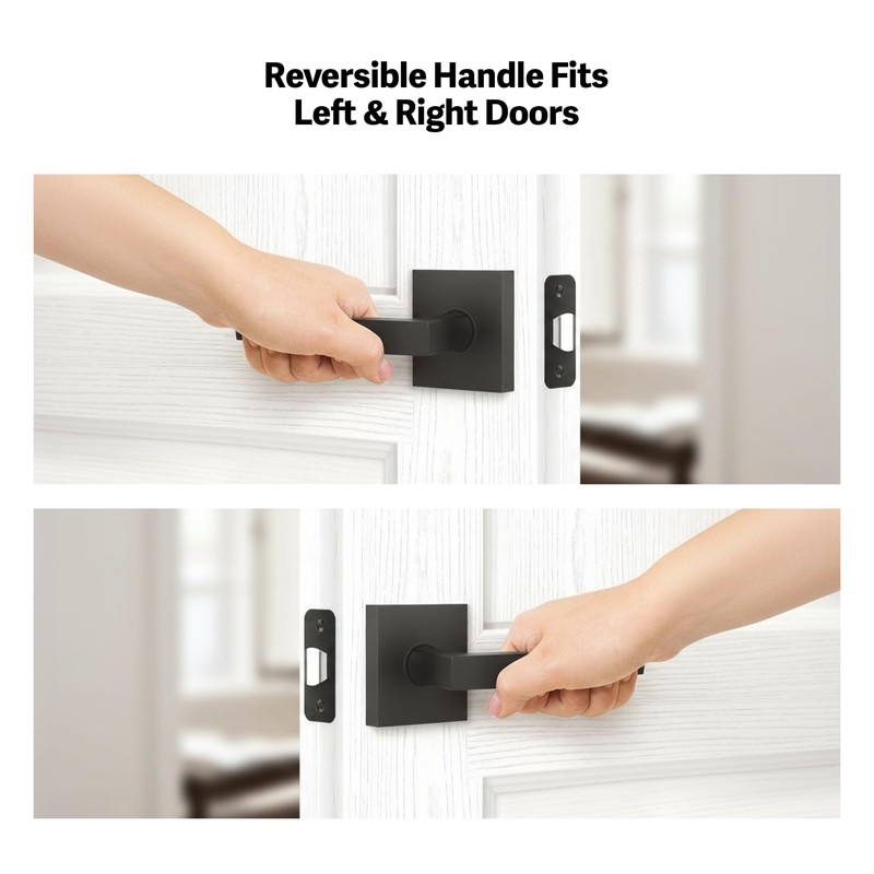 Lockin Entry Door Handle, Universal Door Lever for Front Door
