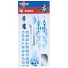 Pinewood Derby Pre Cut Blue Flames Decals