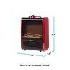 Comfort Zone Electric Mini Fireplace Space Heater with Realistic 3D