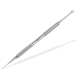 InstrumenteNrw Acupressure Pen Meridian Pen Stainless Steel Ball Diameter 1/4 mm Acupuncture Pen Acupressure Pen Massage Pen (Stainless Steel)