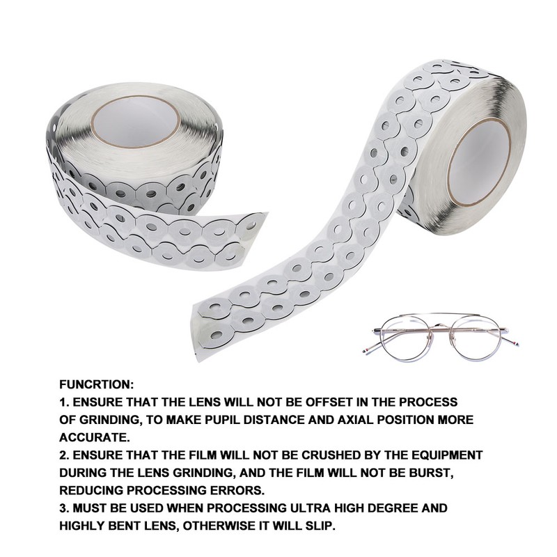 1000pcs roll Eyeglass Lens Double Sided Tape Protection Sticker Lens