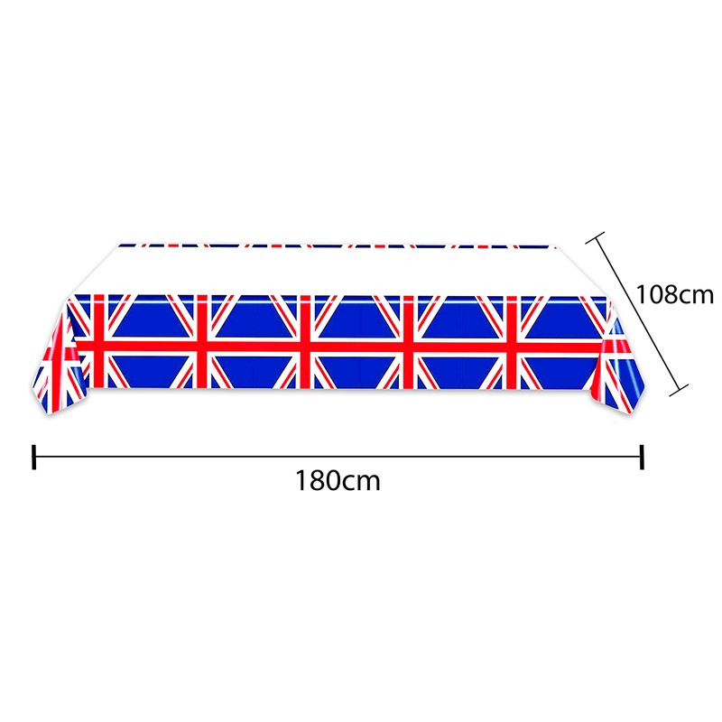 Robelli Union Jack Tableware King's Coronation Great Britain Flag -
