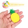Warmhm 10pcs 3D Pineapple Fridge Magnets Whiteboard Sticker Fruit Refrigerator