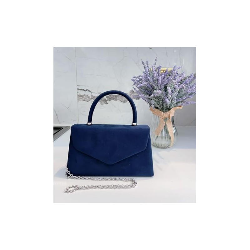 LeahWard Women's Clutch Bag Top Handle Wedding Suede Handbags 304