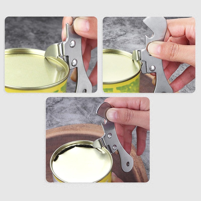 2PCS Can Punch Bottle Opener, Safe Cut Beer Can Opener