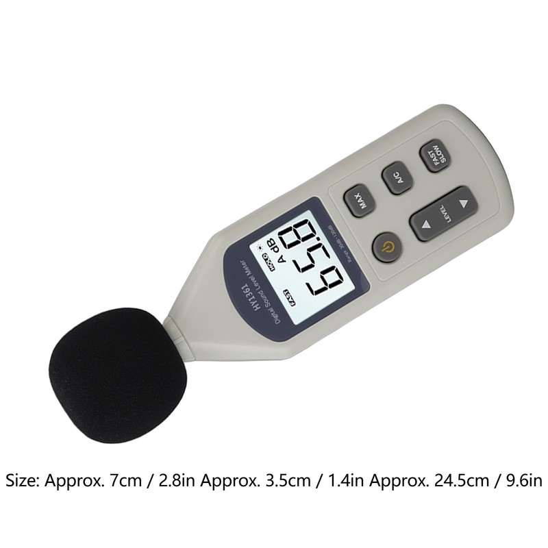 Decibel Meter High Accuracy LCD Screen 30 to 130dBA 5V
