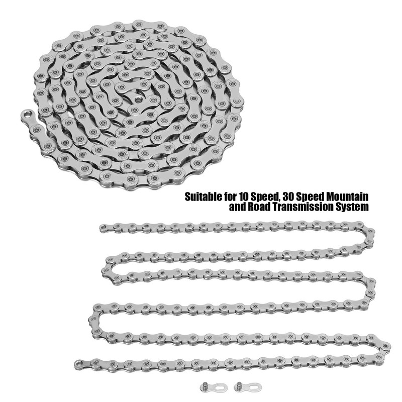 Mountain Bike Road Bicycle Chain 10 Speed 116 Links Bicycle