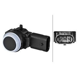 HELLA 6PX 358 270-391 Sensor, Parking Aid - 3-Pin - Attachment - Paintable