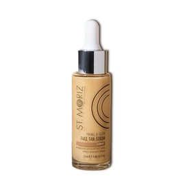 ST. MORIZ Professional Prime and Glow Face Tan Serum - 2-in-1 Self-Tanner and Foundation - Light Complexion - with Hyaluronic Acid and Squalane - Dermatologically Tested, Cruelty Free - 25 ml