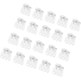 50 Pcs Plant Orchid Clips Flowers Support Clear Fixer for Garden Vine Stem Plants Climbing Clasp Transparent 6 Claws Orchid Clips Plastic Butterfly Plant Support Structures,Plant Support Garden Stakes
