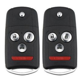 X AUTOHAUX 2pcs 313.8MHz MLBHLIK-1T Smart Proximity Replacement Keyless Entry Remote Car Key Fob for Acura TSX TL 2009 2010 2011 2012 2013 2014 46 Chip 4 Button Key 25A-HLIK1T