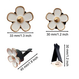 6 Pieces Daisy Air Vent Clips Flower Car Decoration Car Air Freshener Clips Air Conditioning Outlet Clip Car Interior Decor Charm Colorful Car Interior Accessories for Girls Women (Colorful)