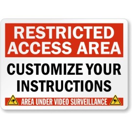 Bangin' Meats Custom Restricted Access Area Aluminum Weatherproof Sign b00945 - 8"x12"