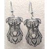 Irish Wolfhound Dog Silver Alloy Hook Drop Earrings Jewelry