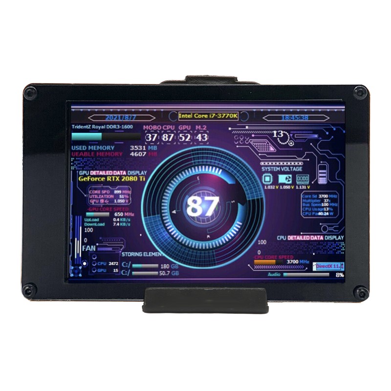 Computer Temp Monitor 3.5 Inch IPS USB Mini Screen Temperature