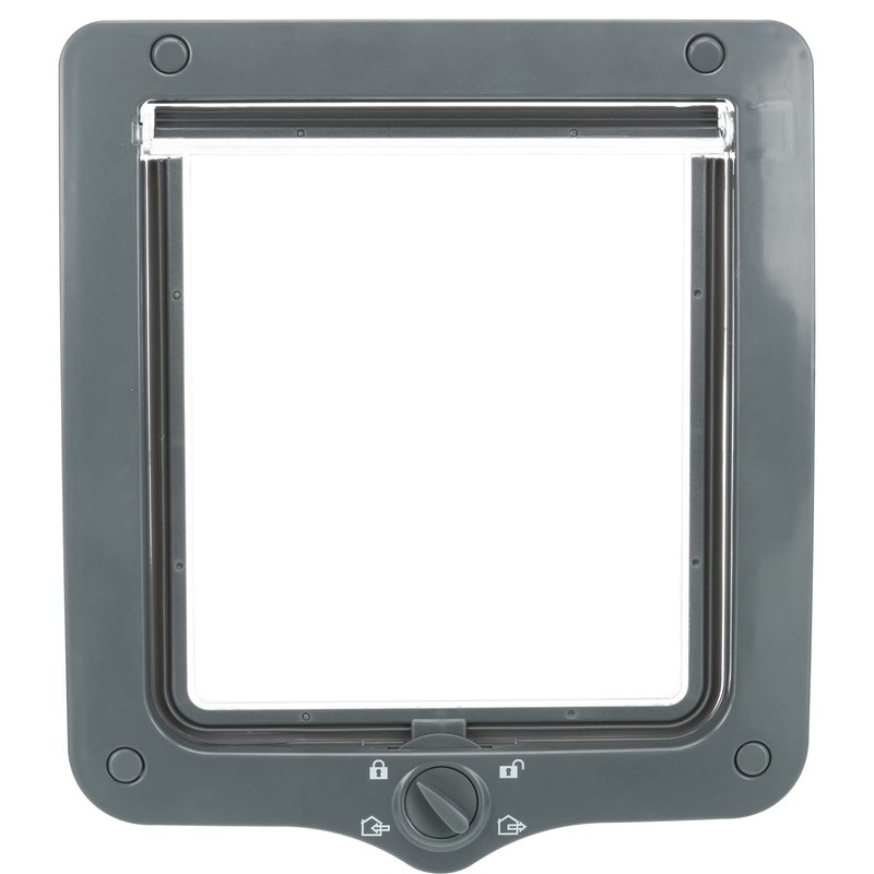 Trixie 4-Way Cat Flap with Tunnel, Grey, 660 g