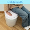 Comfortable Soft Plush Toilet Lid Cover for Bathroom, Machine Washable