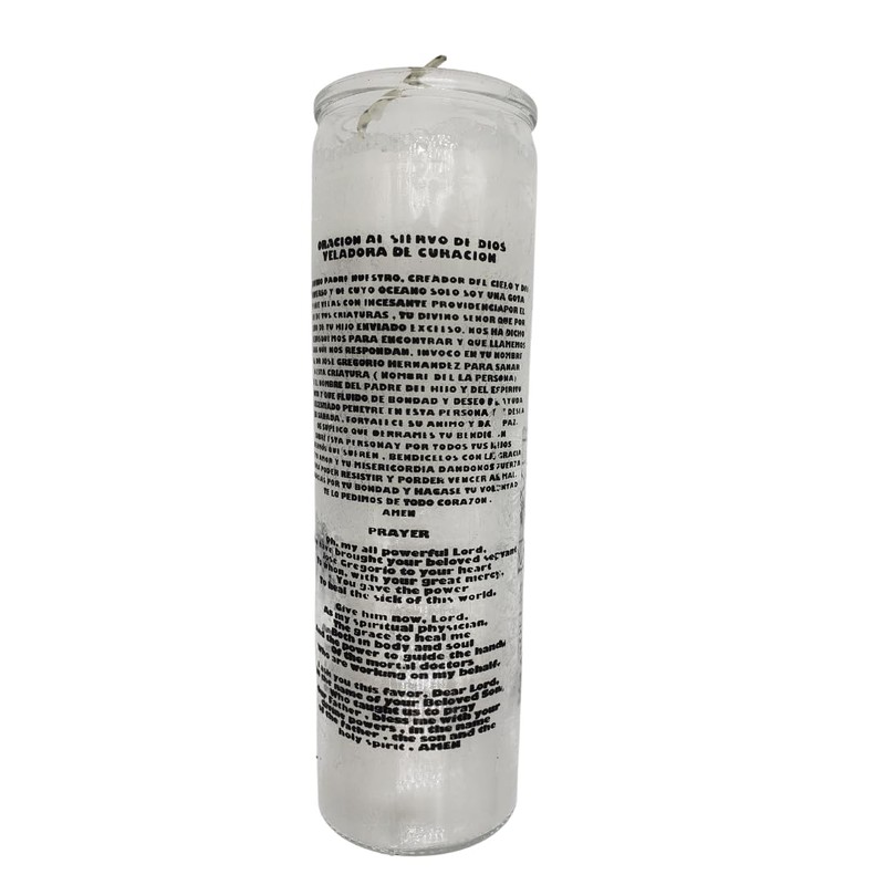 Generic Dr Jose Gregorio Hernandez White 7 Day Ritual Glass
