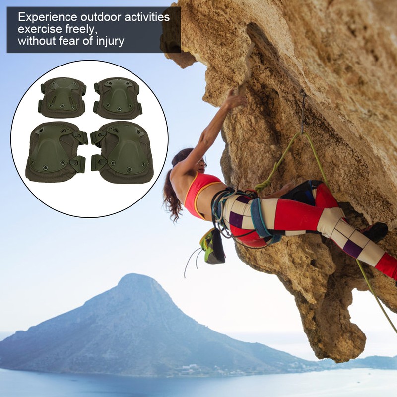 4 Pcs Outdoor Protection Kneepad Elbow Support Cycling Sports Leg