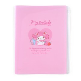 Sanrio My Melody 549622 Zippered 6-Pocket Clear File