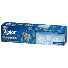 Ziploc Gallon Food Storage Freezer Bags, Holiday Packaging May Vary, 14 Count