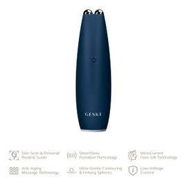 GESKE SmartAppGuided™ MicroCurrent Face-Lift Pen, 6 in 1, Skincare Tool with Microcurrent, Anti-Ageing Device, Face Tightening, Young Skin Without Wrinkles, Device for Face